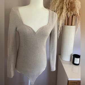 Abercrombie & Fitch Cream Ribbed Sweater